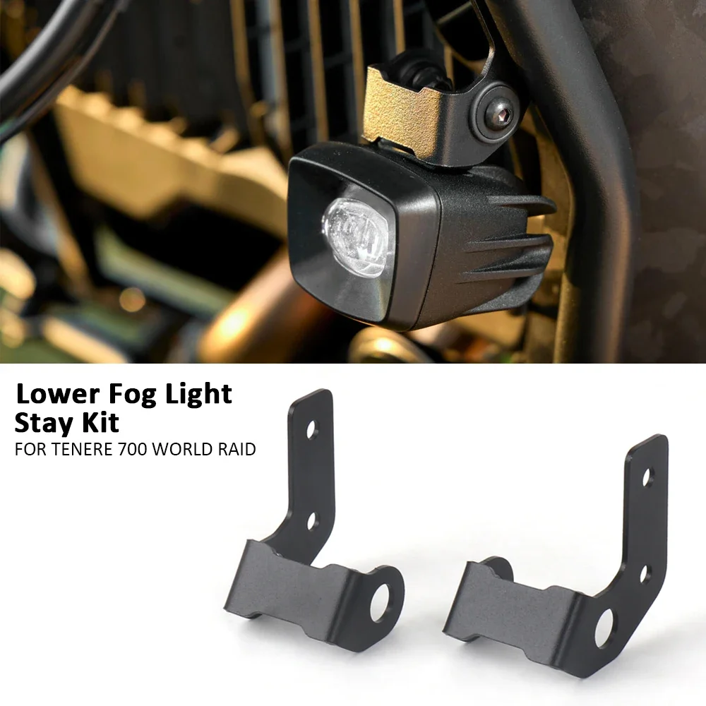 

Motorcycle Lower Fog Light Bracket Headlight Spotlight Mount Bracket For Yamaha TENERE 700 World Raid TENERE700 WORLD RAID