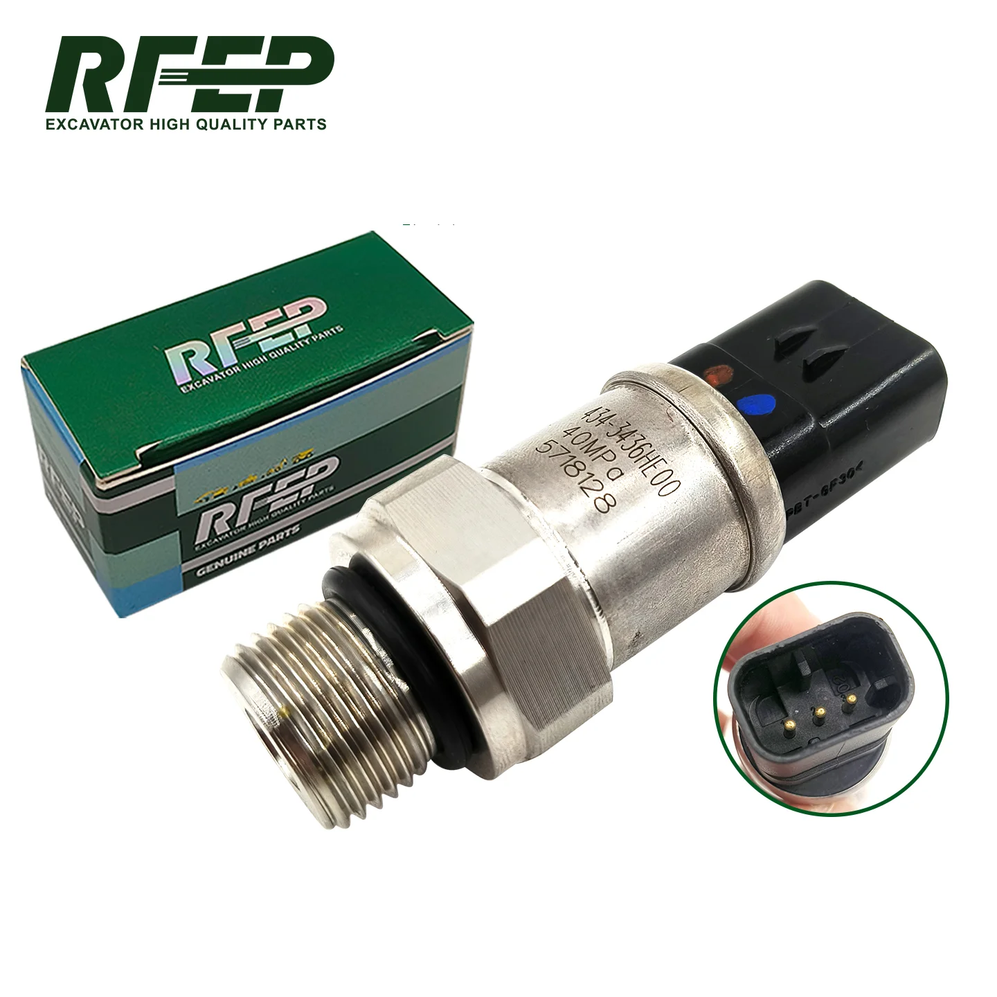 Caterpillar CAT E336D Hydraulic Pump High Pressure Sensor 434-3436 4343436 40MPa Excavator Hydraulic Oil Pressure Switch