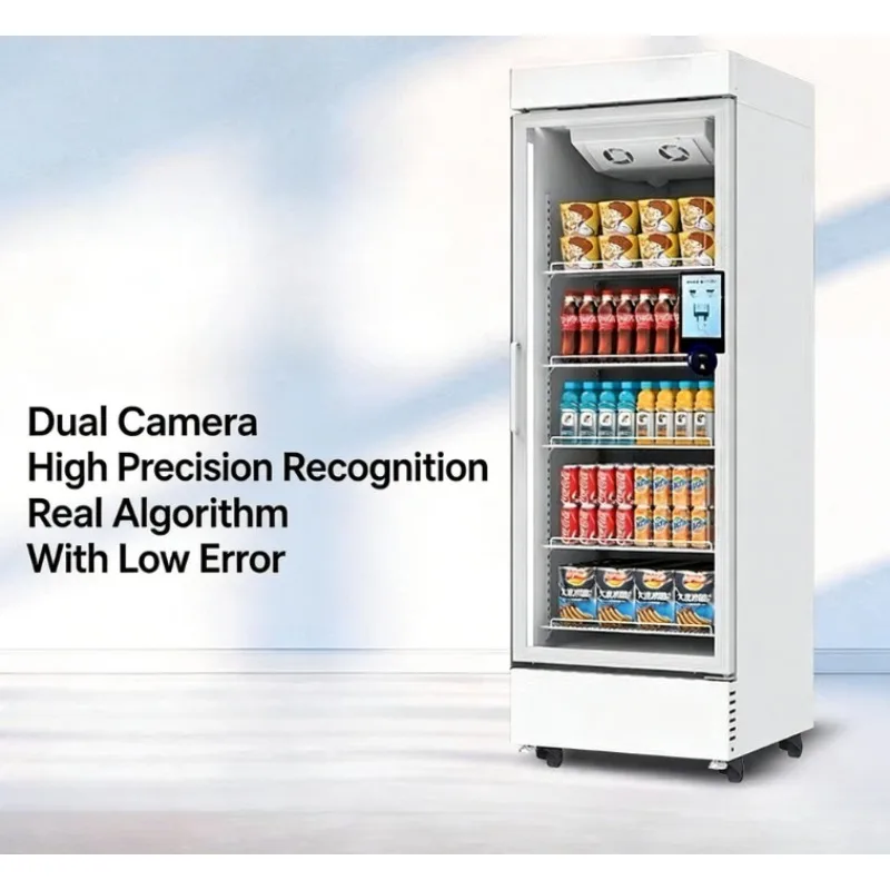 New-Tech AI Vending Machine Smart Snack Drinks Vending Card Payments QR Payment 24/7 Operation Cloud-Based Management