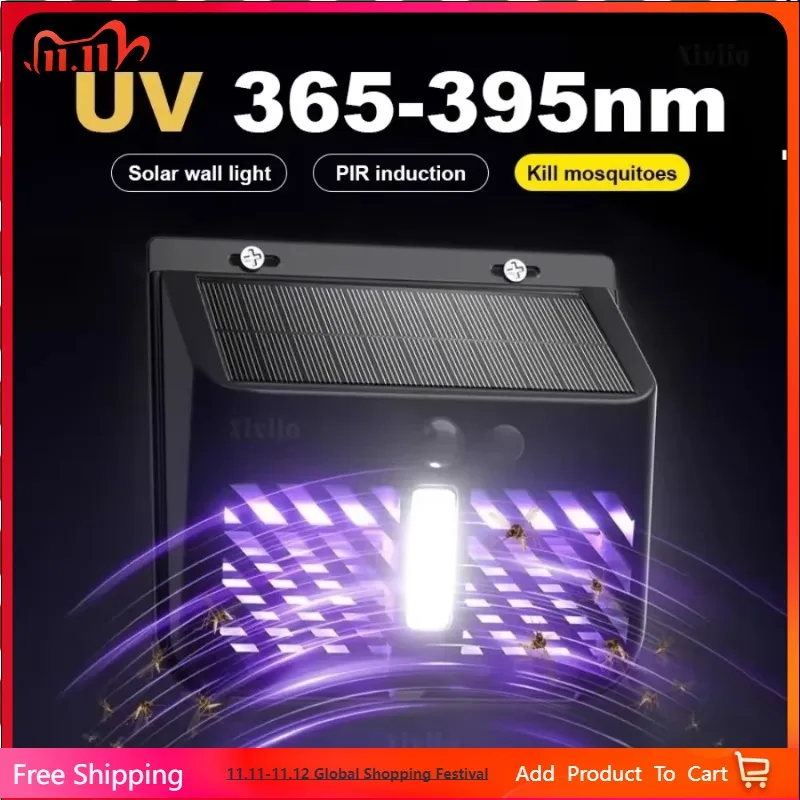 

LED Solar Light PIR Motion Sensor Wall Light Solar Lamp Outdoor Waterproof Solar Powered Sunlight Street Lamp Garden Decoration