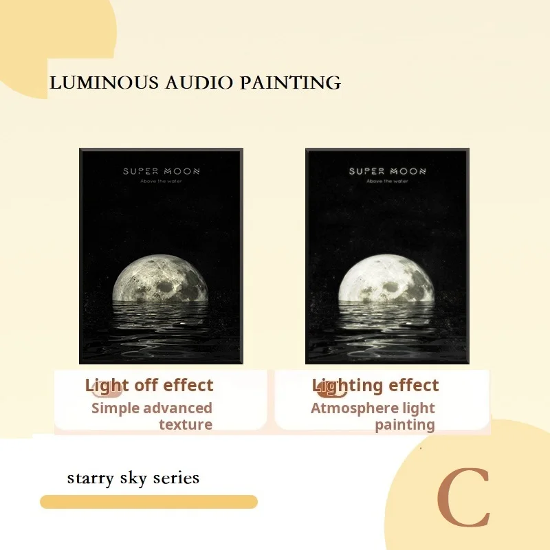 Фоторамка Беспроводная Bluetooth Аудио Атмосфера Ремешок Освещение Динамик художника Подарок на день рождения Девушка Фреска Украшение для мальчиков