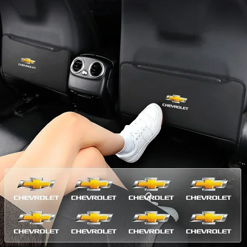 

Car Styling Seat Back Anti-kick Pad PVC Stickers For Chevrolet Equinox Silverado Trailblazer Bolt Cruze Captiva Spark Tahoe Z71