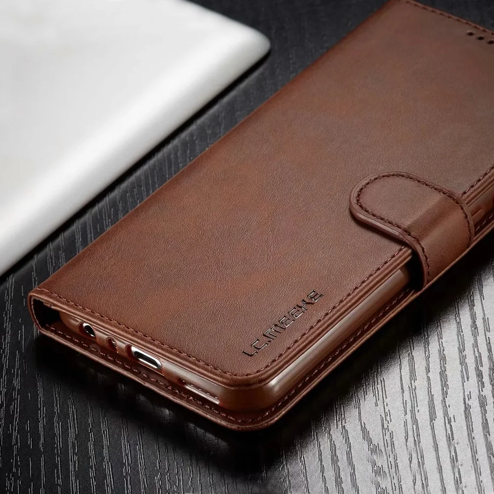 Leather Wallet Case for Honor 50 9X 8X Huawei P40 P30 P20 Pro Lite Flip Cover nova 7 8i 9 SE Pro  Y5 Y9 Prime P Smart Plus 2019