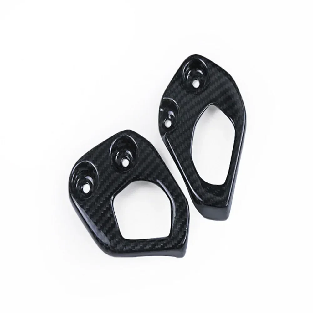 สําหรับ BMW R1200GS R1250G 100% 3K คาร์บอนไฟเบอร์ Heel Guards อุปกรณ์เสริมรถจักรยานยนต์อะไหล่แผ่นส้น COVER GUARD Protector