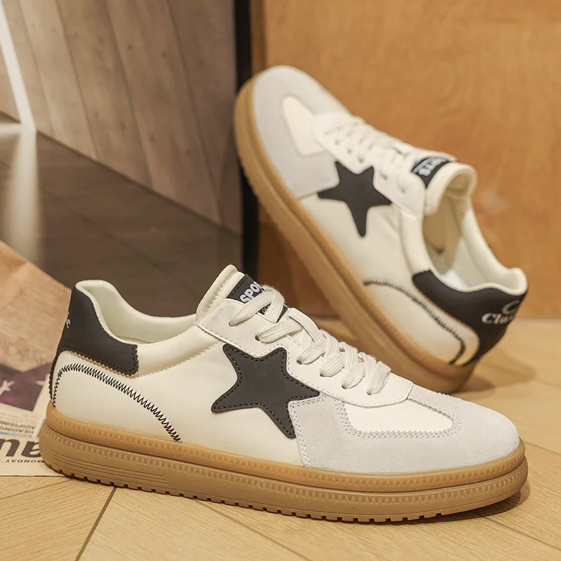 

2025 Men's New Autumn German-Style Training Sneakers - Chunky Low-Tops, Breathable & Versatile for Skateboarding & Casual Wear