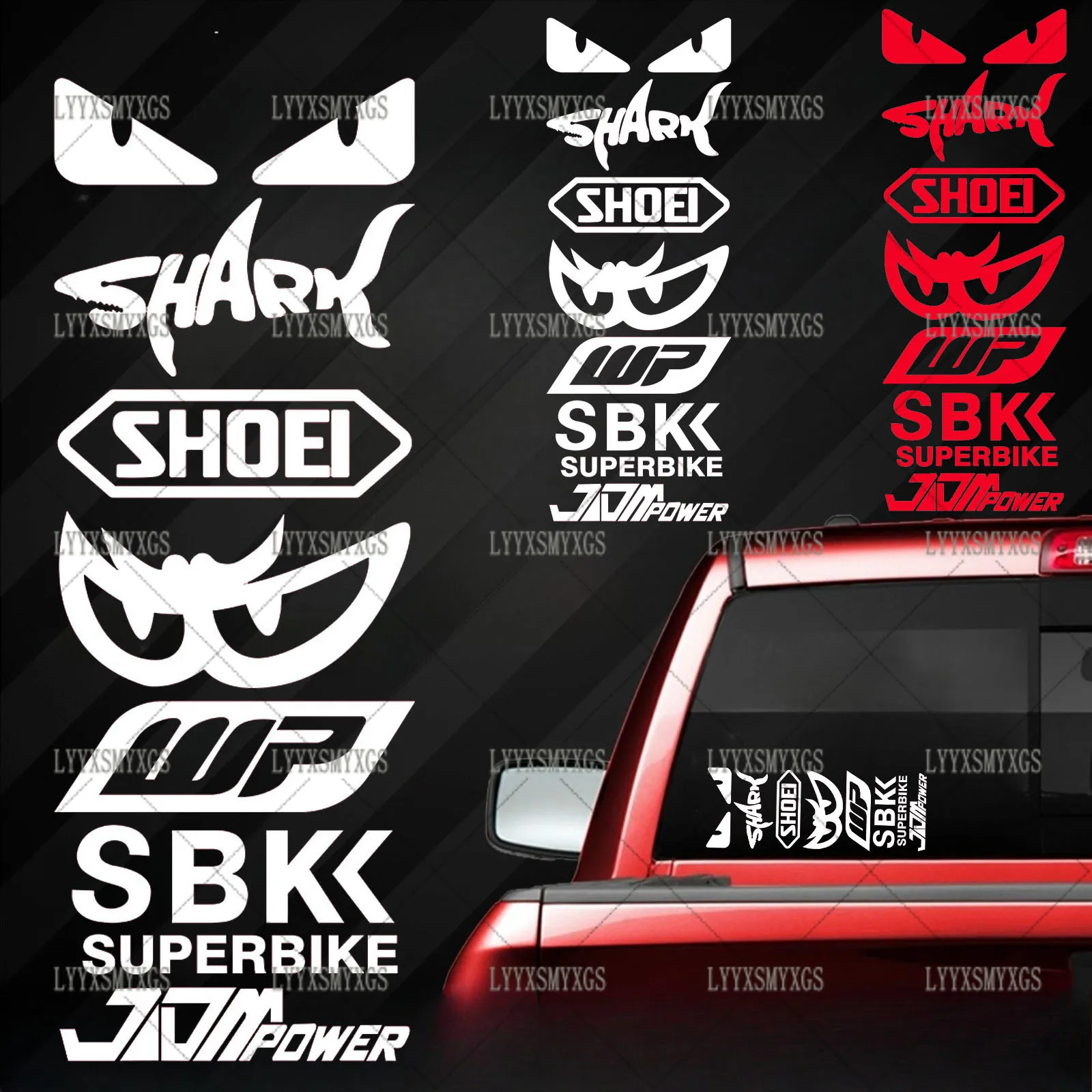 

Self-Adhesive Custom Racing Sponsor Car Stickers Waterproof Sunscreen Vinyl Decal PVC Wholesale Car Decoration