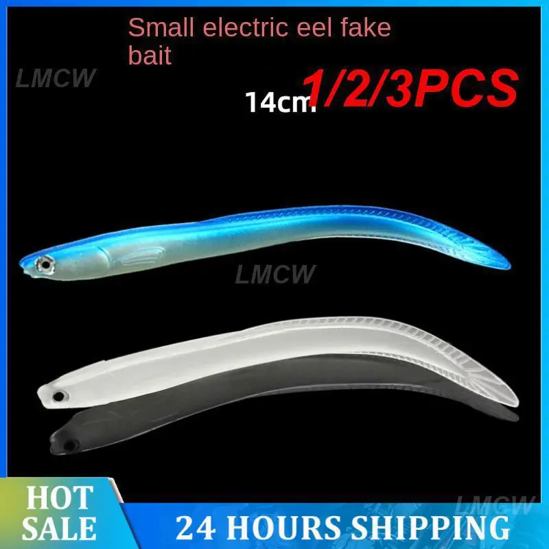 1/2/3PCS Fake Bait Wholesale Luya Soft Bait Fishing Gear Soft Eel Soft Bait Luminous Eel Loach Fishing Lures Fishing Accessories