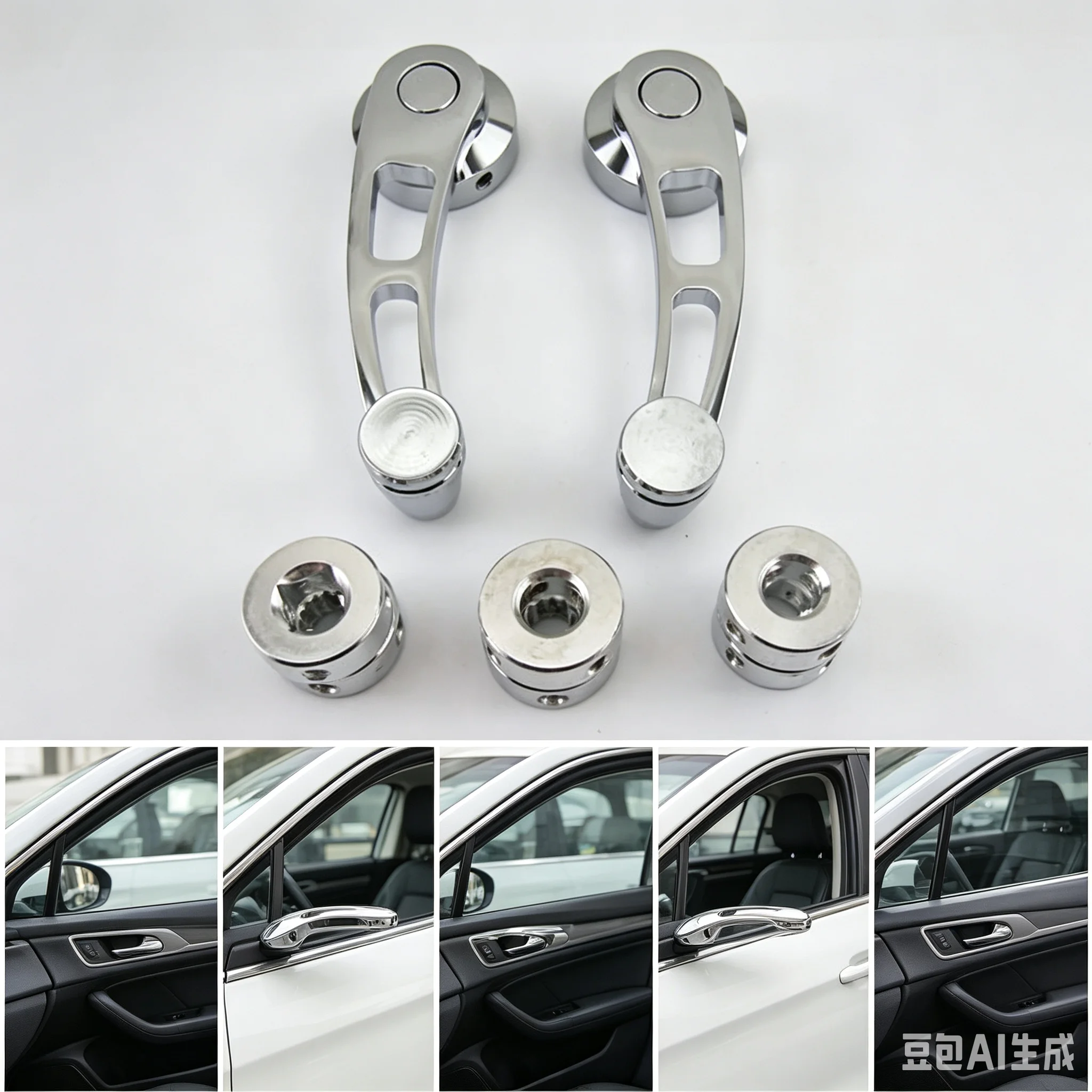 Universal Car Aluminum Alloy Manual Window Lifting Crank Handle Winder Lifter Riser Car Accessories Replacement