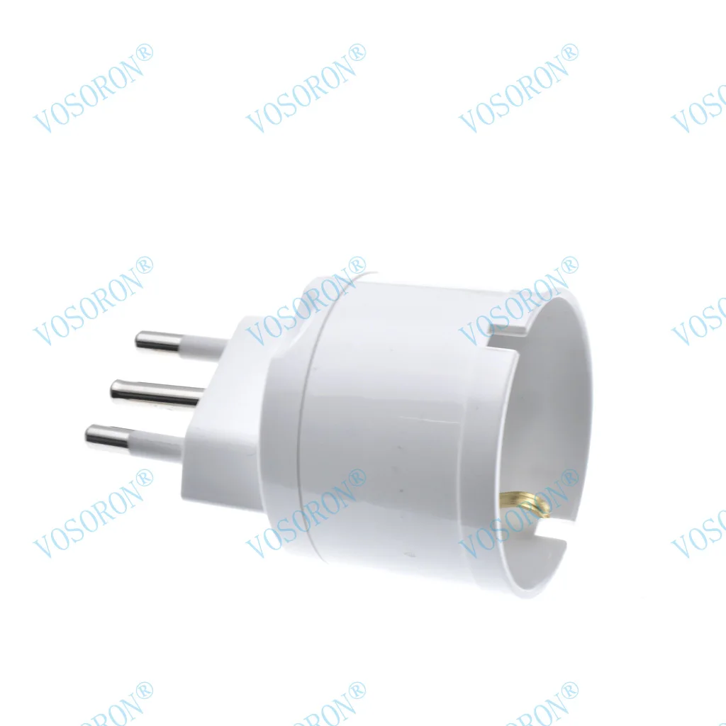 Enchufe europeo de la ue a italia, adaptador de corriente estándar, convertidor de viaje de 10A, ca 110 ~ 250V