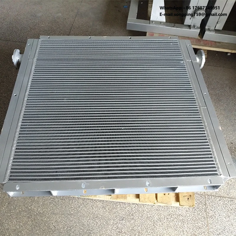 BW Heat Exchanger Oil Cooler Heat Exchanger with Fan Motorcycle Universal Kit 220V Radiator Aluminum Engine