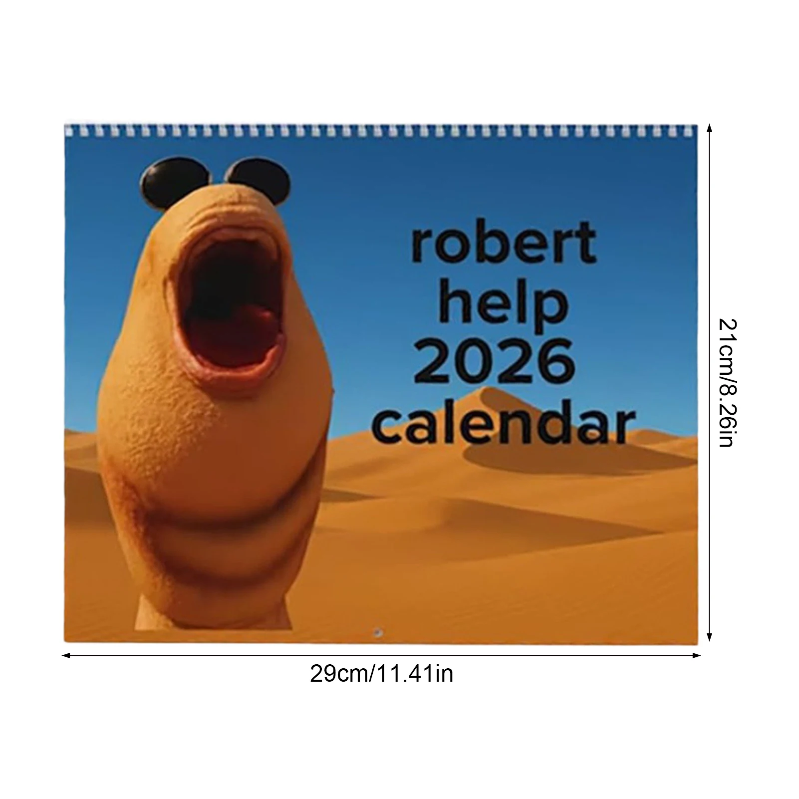 Marcus The Worm 2036, настенный календарь, забавный персонаж, стильный плакат, планировщик даты с подвесной металлической втулкой для домашнего офиса, общежития