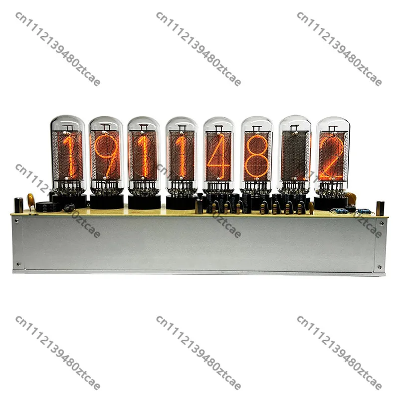 World Line Divergence Meter Steins;Gate Bluetooth Control IN18/DGM01 Glow Tube Clock Vintage Electronic Desk Clock