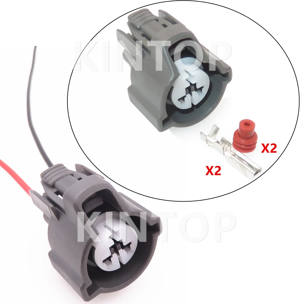 

1 Set 2 Pins Automobile Connector Assembly Auto Waterproof Socke Starter With Wires 6189-0533 Car Electric Wiring Sealed Plug