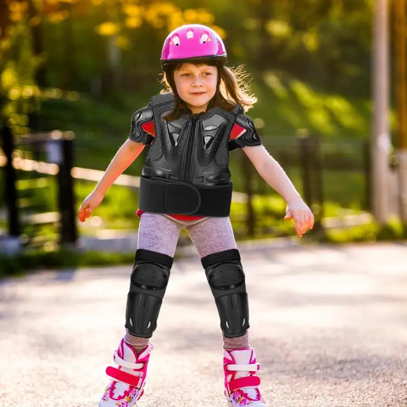 Kids Dirt Bikes Gear Adjustable Motorcycle Protective Gear Motorcycle Kid Suit Comfortable Riding Guards Set Chest Protector