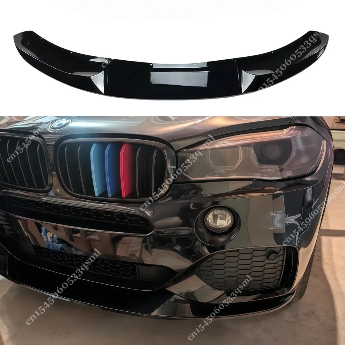 

For BMW X5 F15 M Sport 35i 50i M50d 2014-2018 Car Front Bumper Lip Splitter PP Body Kit Spoiler Diffuser Over Accessories Tuning
