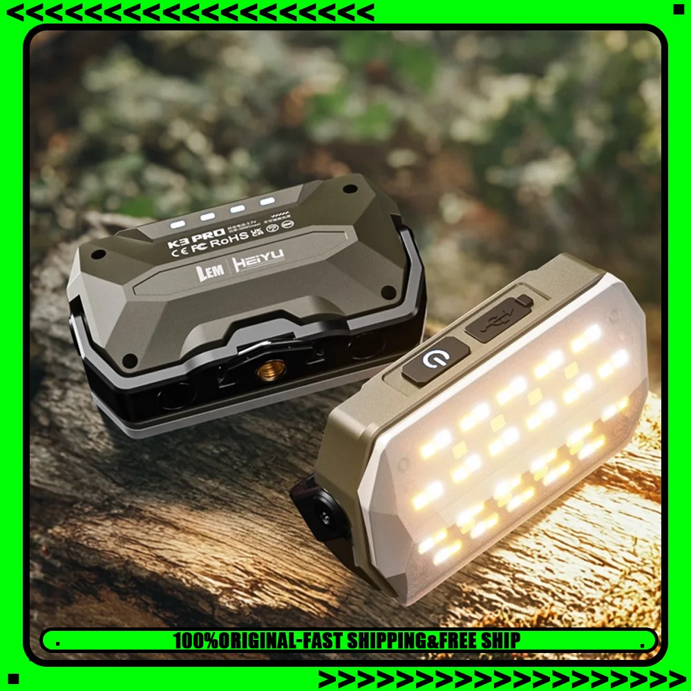 

LEM K3PRO светодиодная лампа для кемпинга, USB перезаряжаемая лампа для кемпинга, портативная непромокаемая уличная лампа, 4000 мАч, 750 лм, легкая магнитная