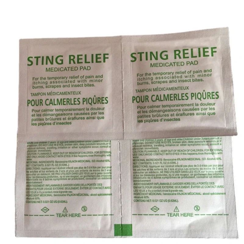 Sting Relief Wipe Cyst Removal Patch Disposable Anti-itch Patch Clean Itching Tablets Insect Bite Antiseptic Pain Reliever