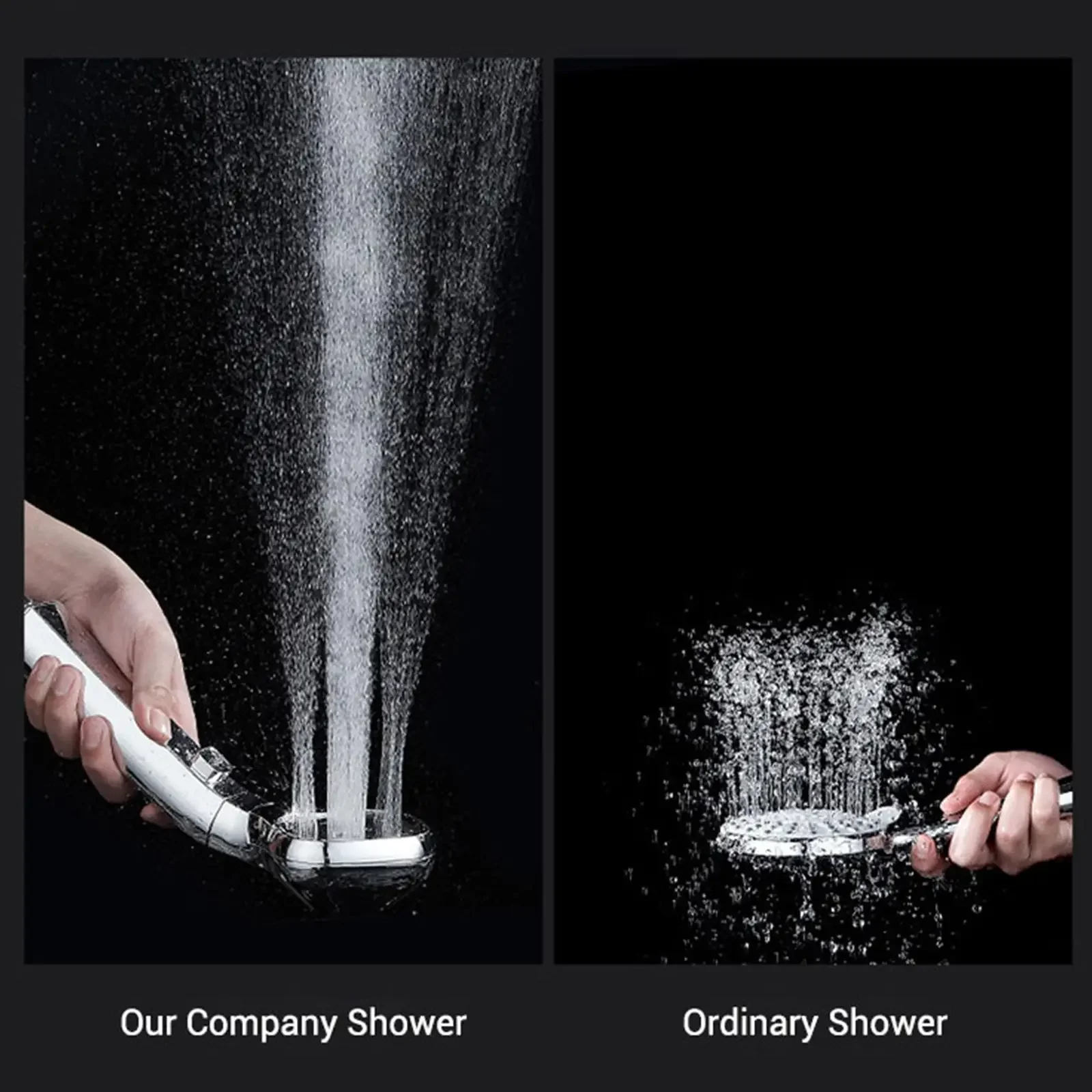 Throushine Flameday Premium Quality Pressurized Shower Head Four-speed Water Stop 6 Colors Sprayer Nozzle Bathroom Accessories