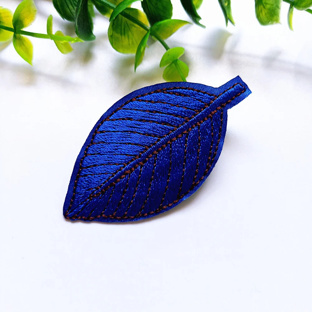 

12Pcs Leaves Patches Decorative Cloth Stickers Embroidered Applique for Clothing Hat Bag Mend and DIY Fashion Sewing Accessory