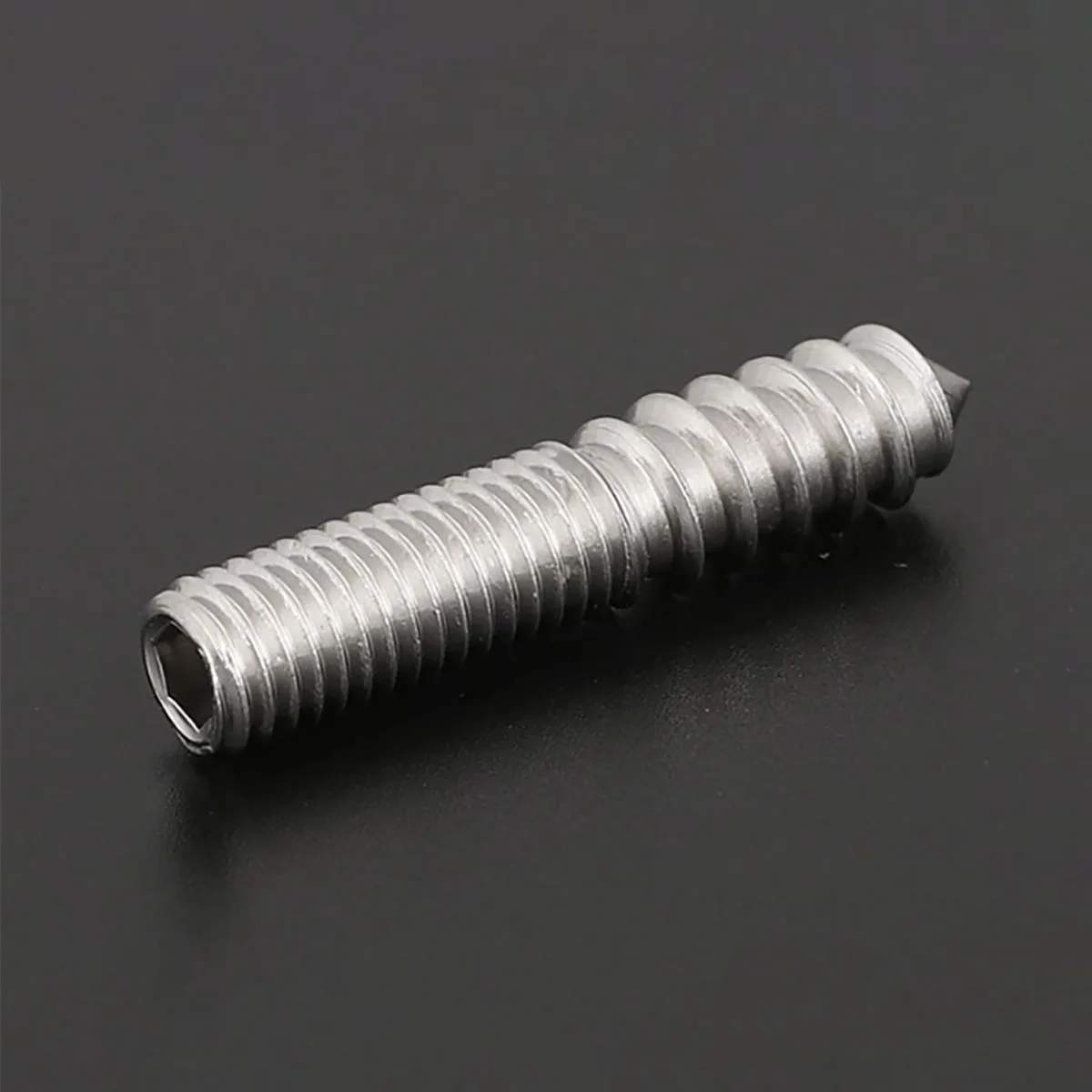 304 Stainless Steel Double-Headed Self-Tapping Screw/Hexagon Socket Stair Sofa Furniture Screw/Headless Pointed Tail Bolt