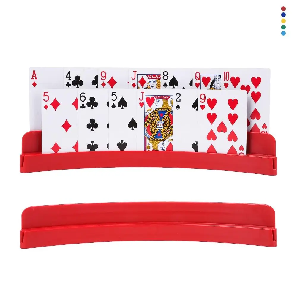 

Durable Two-Layer Card Holder ABS Portable Playing Cards Holders Multi-Functional Expandable Expandable Card Holder Party