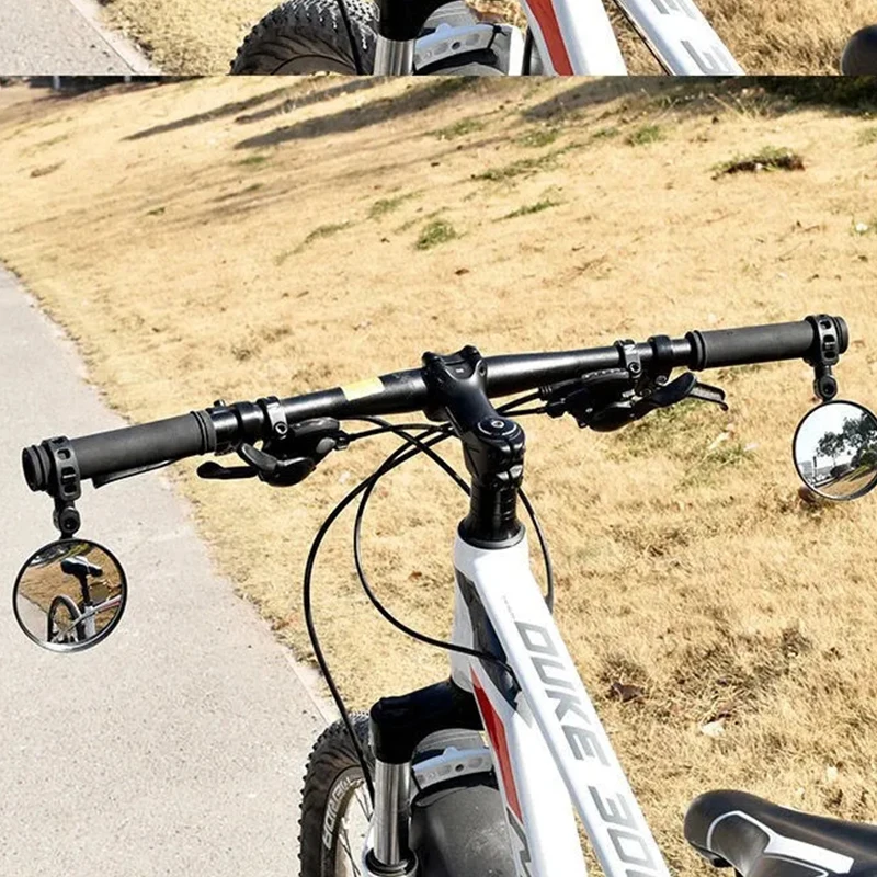 2PCS Universal Bicycle Rearview Mirrors 360 Degree Rotatable Adjustable HD Wide Angle Handlebar for MTB Road Cycling Accessories - view 6
