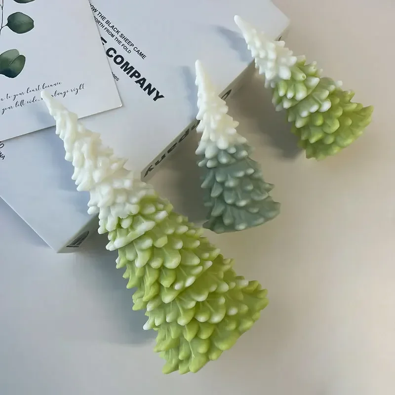 

3D Christmas Tree Candle Mold DIY Pine Tree Silicone Mold for Epoxy Resin Casting Aromatherapy Candles and Holiday Crafts