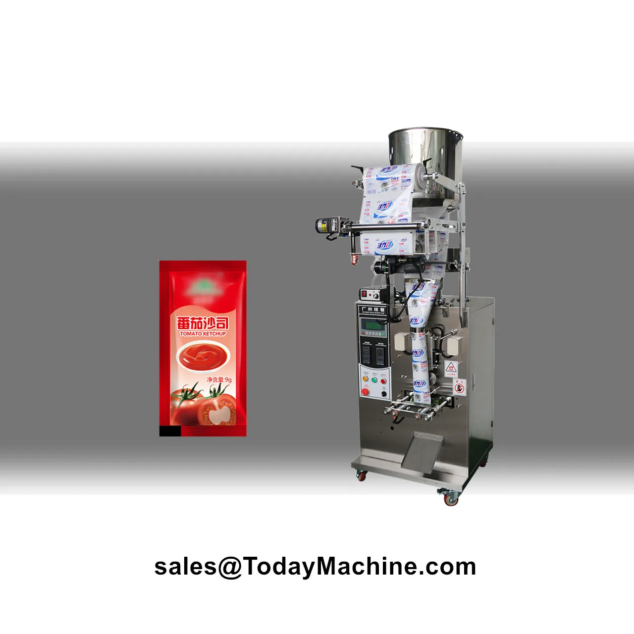 Automatic Vertical Quantitative Weighing Filling Honey Milk Yogurt Stick Bag Pouch Packing Machine