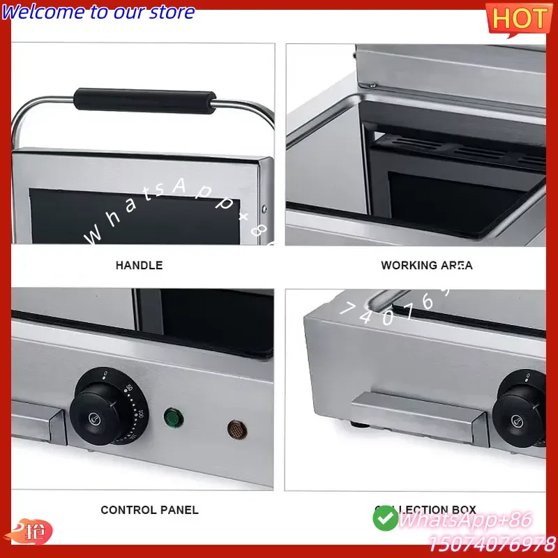 2026 Selling Industrial Commercial Electric Panini Sandwich Grill 100% Non-Stick Ceramic 220v UK Plug for BBQ