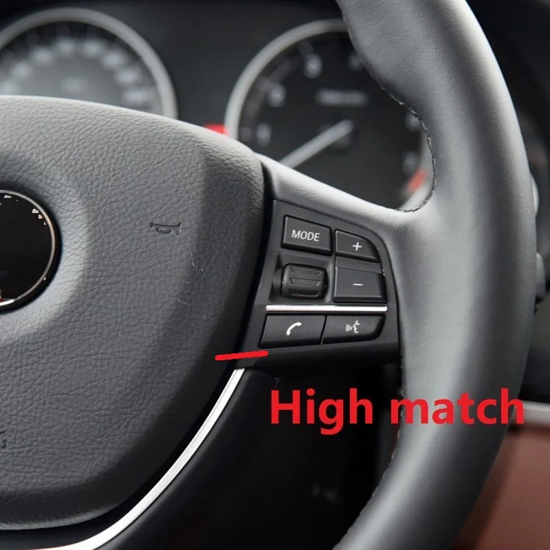 

Комплект из 7 накладок на кнопки рулевого колеса, хромированные, из АБС-пластика, для BMW 1, 2, 3, 4, 5, 7 серии, GT3, GT5, X3, X5, X6, F10, F20, F30, E70