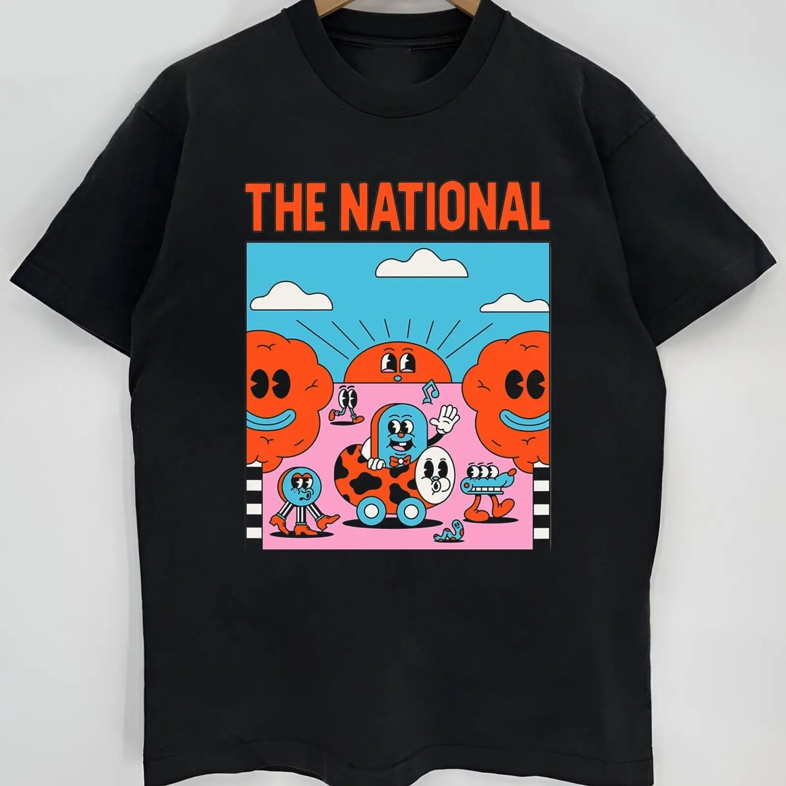 

Новая хлопковая черная футболка The National Funny Band Album Tour S 5XL