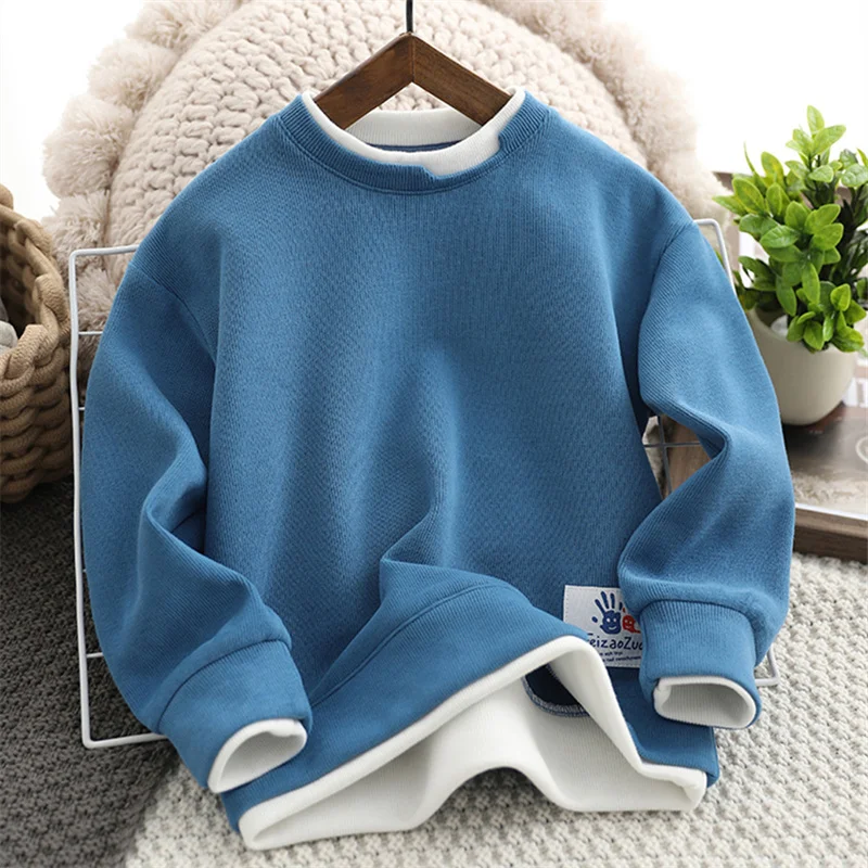 Boys Hoodies Sweatshirts Cotton Tops Outwear 2023 Fashion Spring Autumn Windproof Kids Teenagers Children\'s Clothing