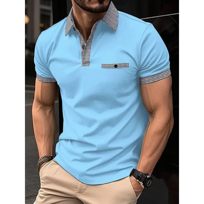 2025 Quick Sale Men's Plaid Sports Shirt Special Wide Fit Thick Seven Sleeve Button up Youthful Vitality Style Dual Slit Back