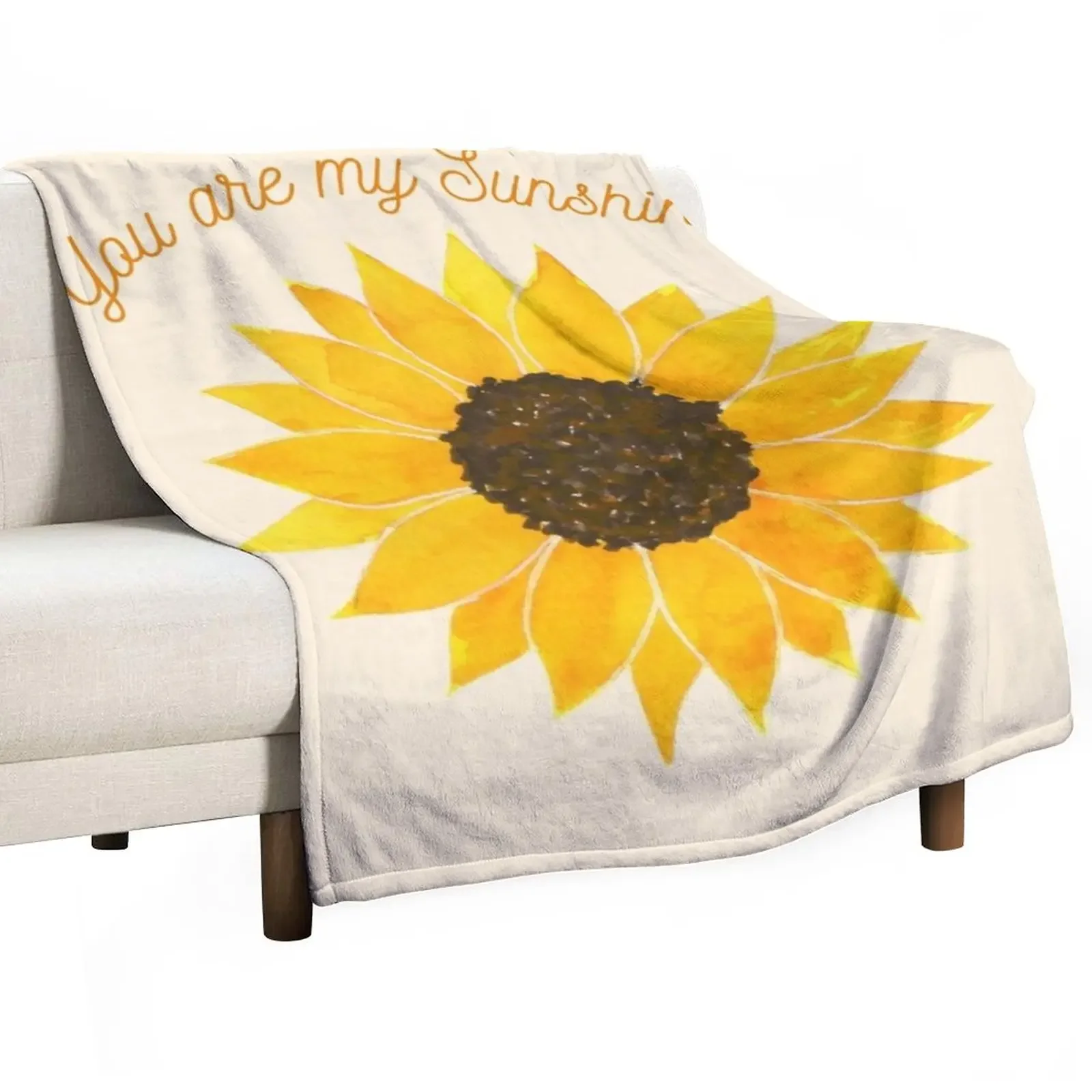 

You are my Sunshine Sunflower Throw Blanket Bed linens Hair Blankets