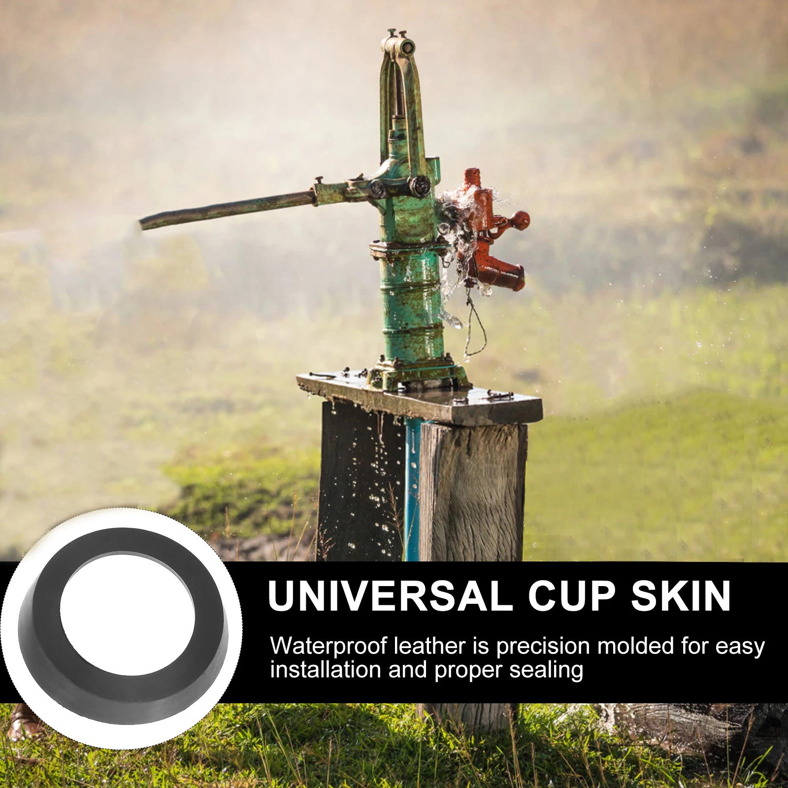 

6pcs Hand Press Cup 75Mm Universal Replacement For Water Pump Seal Rubber Cup Durable Pitcher Pump Parts Hose Fittings