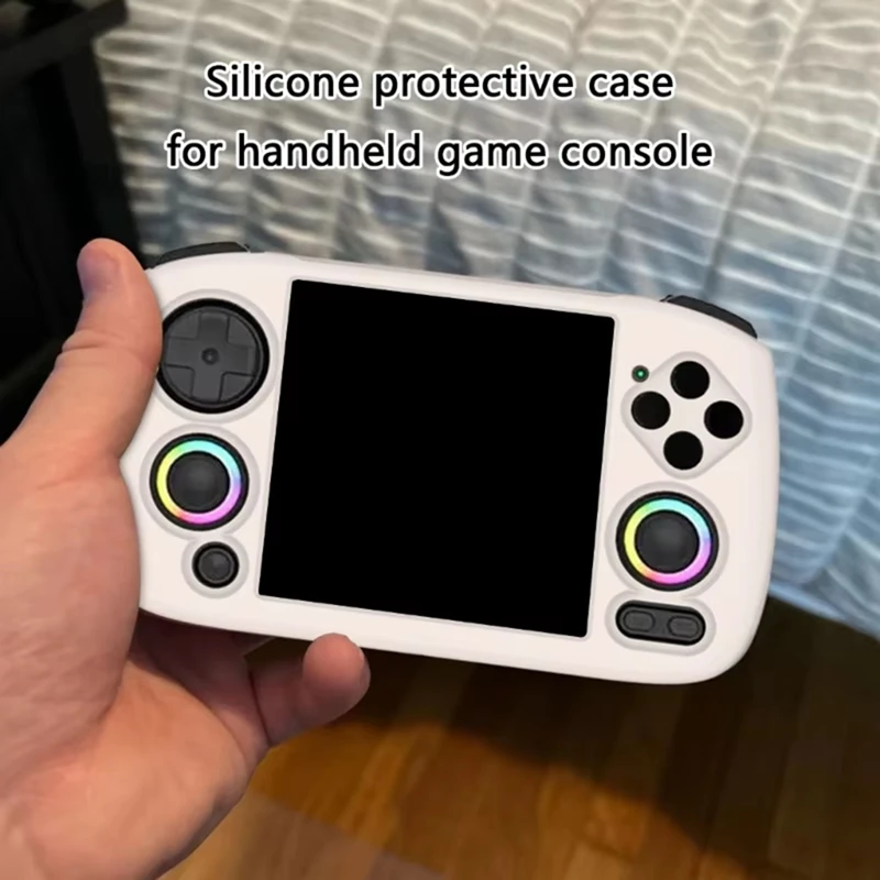 Topaanbiedingen Gamepad-behuizing met draagkoordbeschermer voor RG Cubexx Krasbestendige beschermhoes voor gameconsole Romig