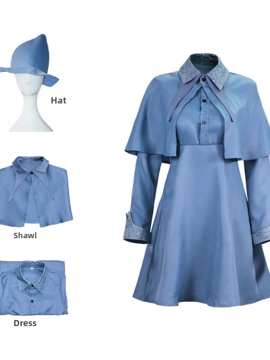 

Fleur Delacour Хэллоуин Косплей Школа orm Женский наряд Новое поступление Сценический костюм из полиэстера Традиционный ханьфу