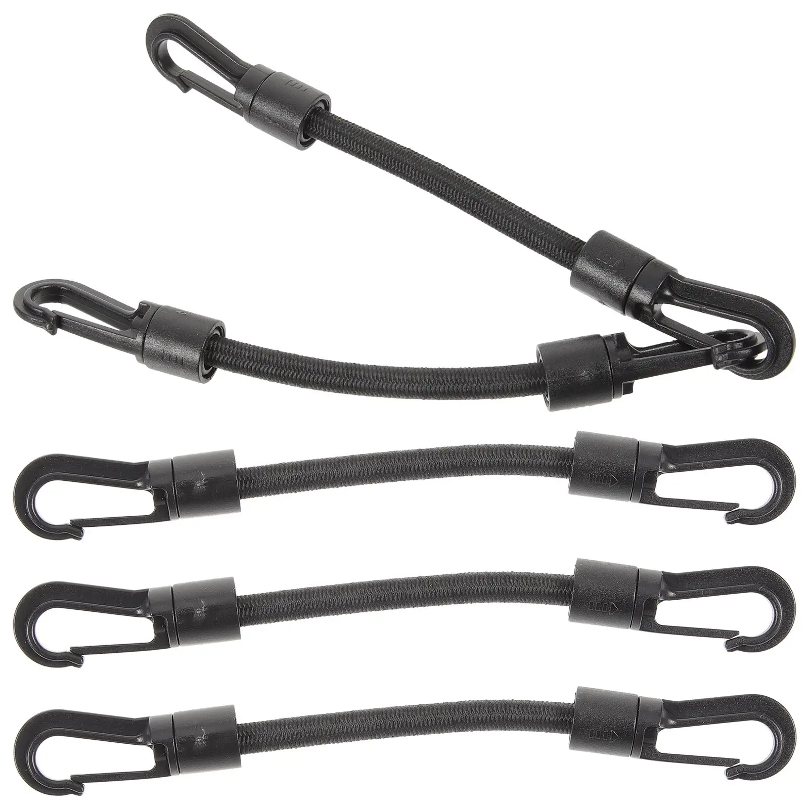 

5pcs Elastic Hook Rope Durable Double Headed Portable Adjustable Outdoor Camping Kayak Strap Small Cord Multi Function Tie Down