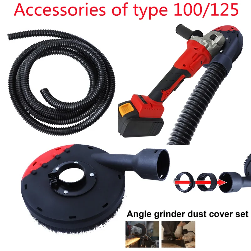 Angle Grinder Sudário para Pedra de Concreto Coleção de Poeira Superfície Universal Moagem Sudário 100 mm 125 mm