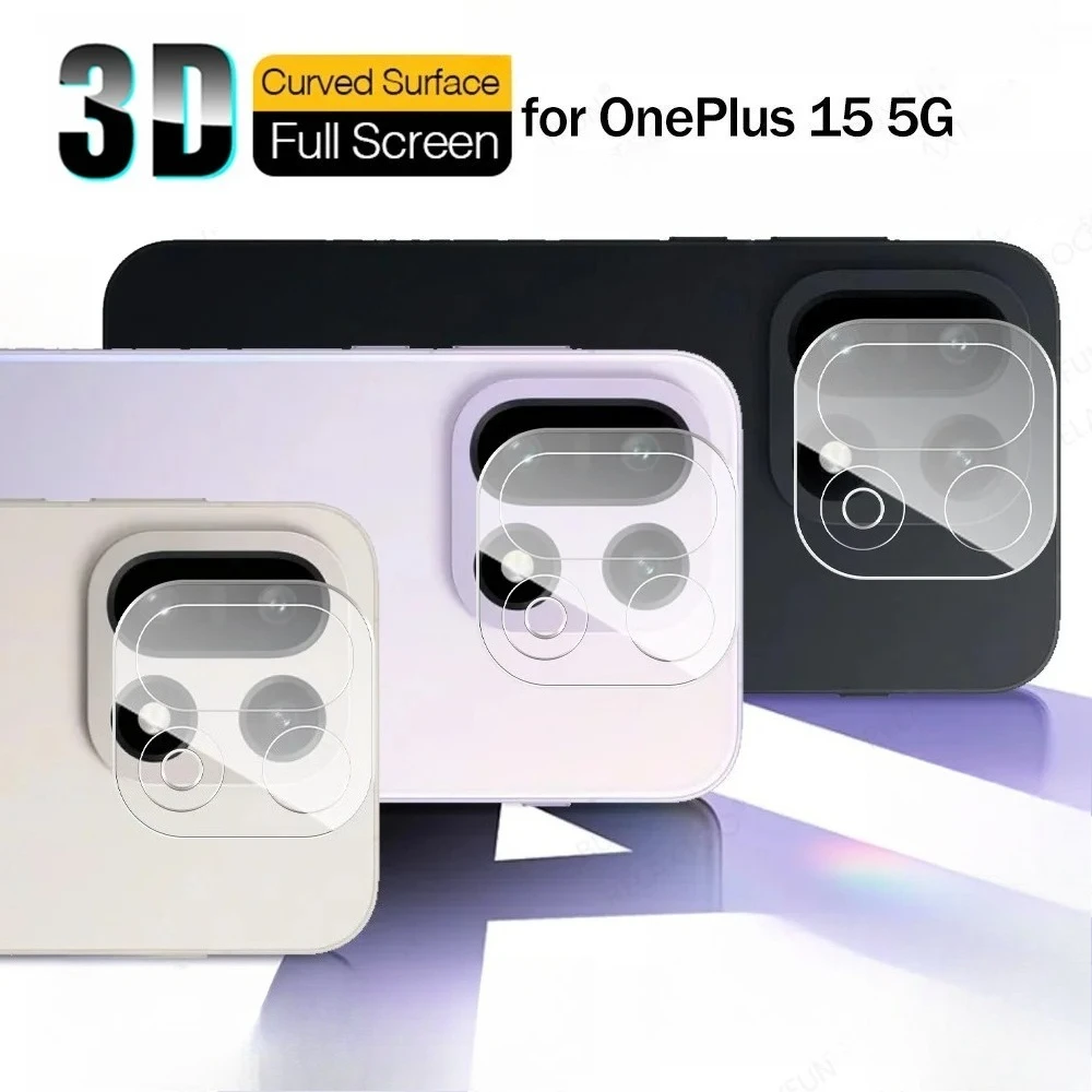 1-10 قطعة ثلاثية الأبعاد غطاء كاميرا من الزجاج المقسى ل OnePlus 15 OnePlus15 One Plus 1 + 15 العالمي الخلفي HD 9H حامي العدسة الخلفي فيلم الوفير #1