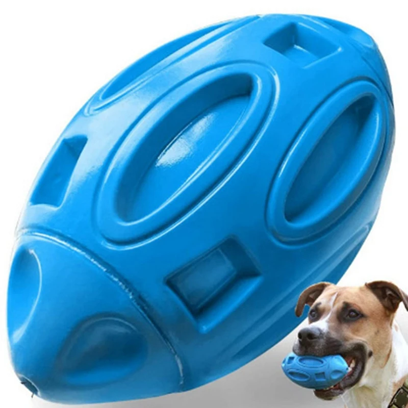 Pet Dog Rubber Squeeze Ball For Aggressive Dogs Who Like To Chew, Chew-Resistant Football