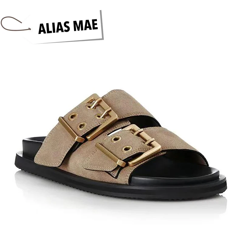 

Summer women's shoes to wear thick sole fashion with soft sole sports wind belt buckle flip-flops