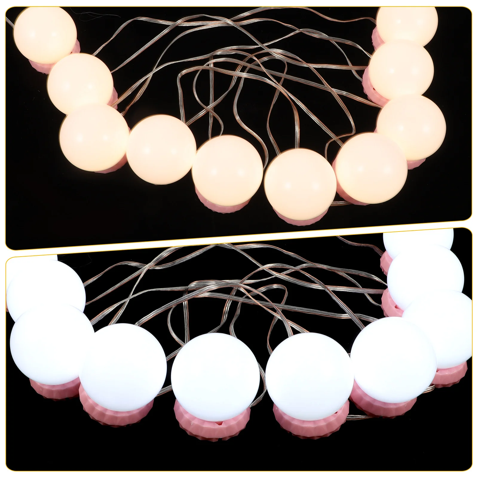1 conjunto de lâmpadas led para espelho de vaidade, luzes de maquiagem, carregamento usb, três modos de brilho suave, iluminação de vaidade para quarto e banheiro
