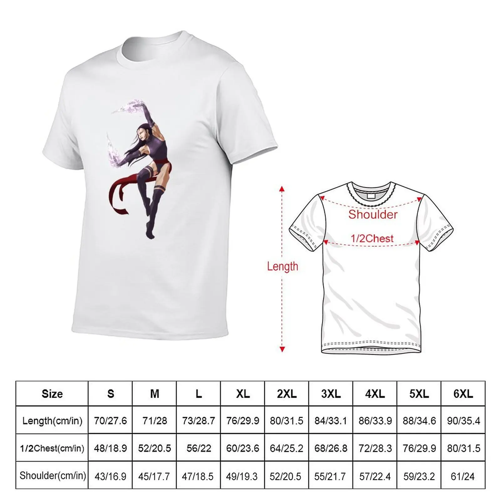 Psylocke T-Shirt g man t shirts for men t shirt for man 100 percent cotton T-Shirt