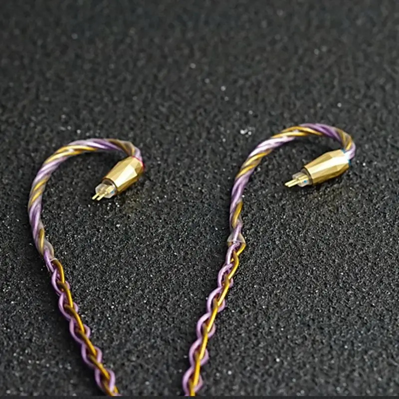 XINHS-S05 Gold e Silver Foil Wire, cabo de tecido misto, 8-Core