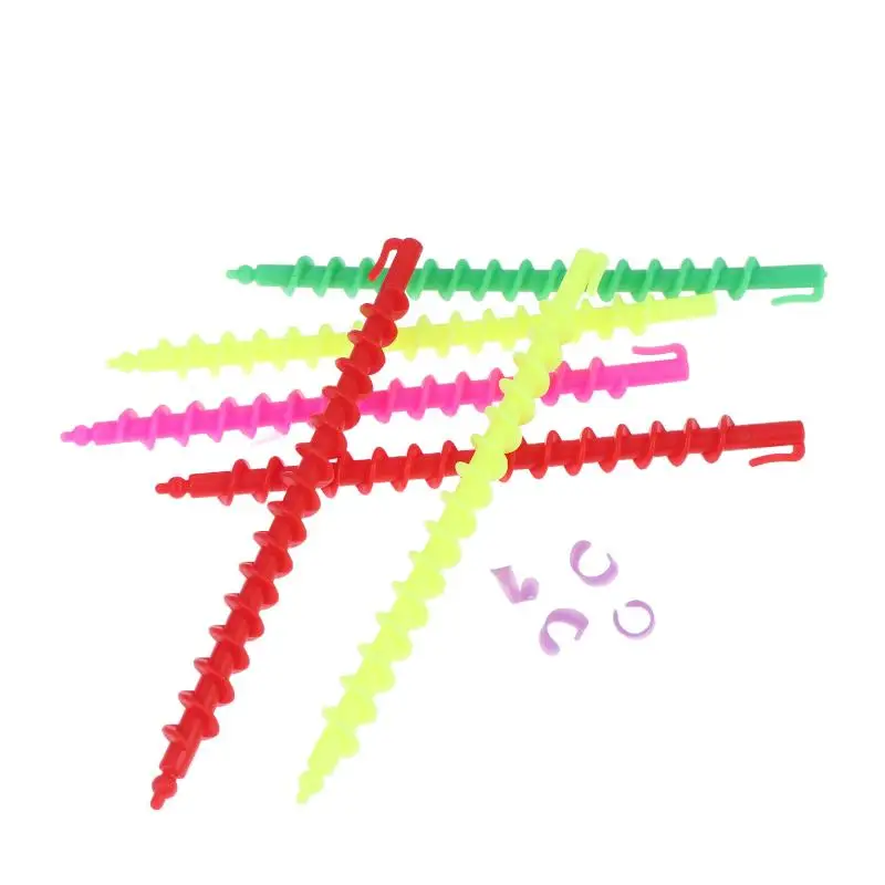 20 Stück, verschiedene Farben, hitzebeständige Spiral-Lockenstäbe, langlebige, hitzeunabhängige Haarstyling-Tools für die Haarpflege zu Hause. – Detail 3
