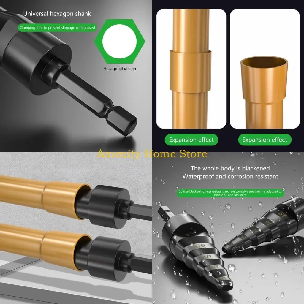 F26C 5 in 1 Tubing Expander, Carbon Steel Tube Flaring Tool for 6/9/12/16/19mm Pipes, Suitable for Home Repairs and Plumbing