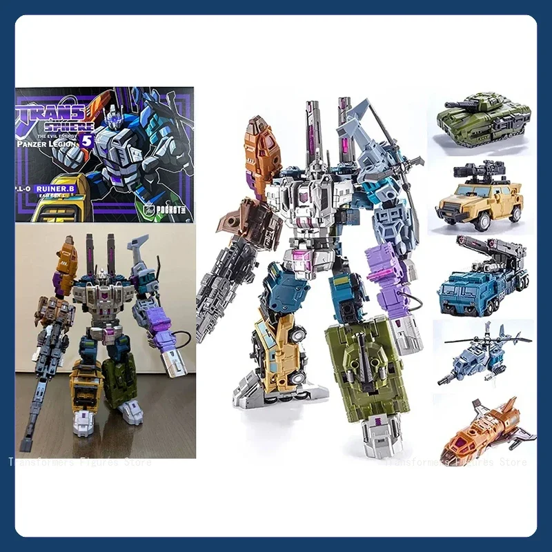 In Stock Transformers 5-in-1 Small Scale Panther PT05 PT-05 Bruticus Action Figure Anime Movable Robot Model Collectible Toys