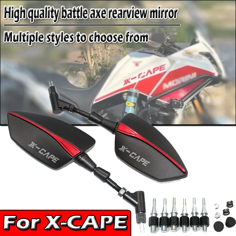 

Universal Adjustable 8/10mm Rearview Rear View Mirrors Side Mirror for MotoMorini X-Cape 650 650X 2022 2023 Motorcycle Accessory