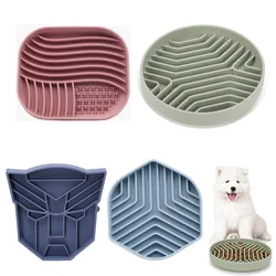 Silicone Slow Food Pad Suction Cup Anti Choking Cat Slow Food Bowl  Dog Licking Plate Pad Pet Slow Food Plate Pet supplies